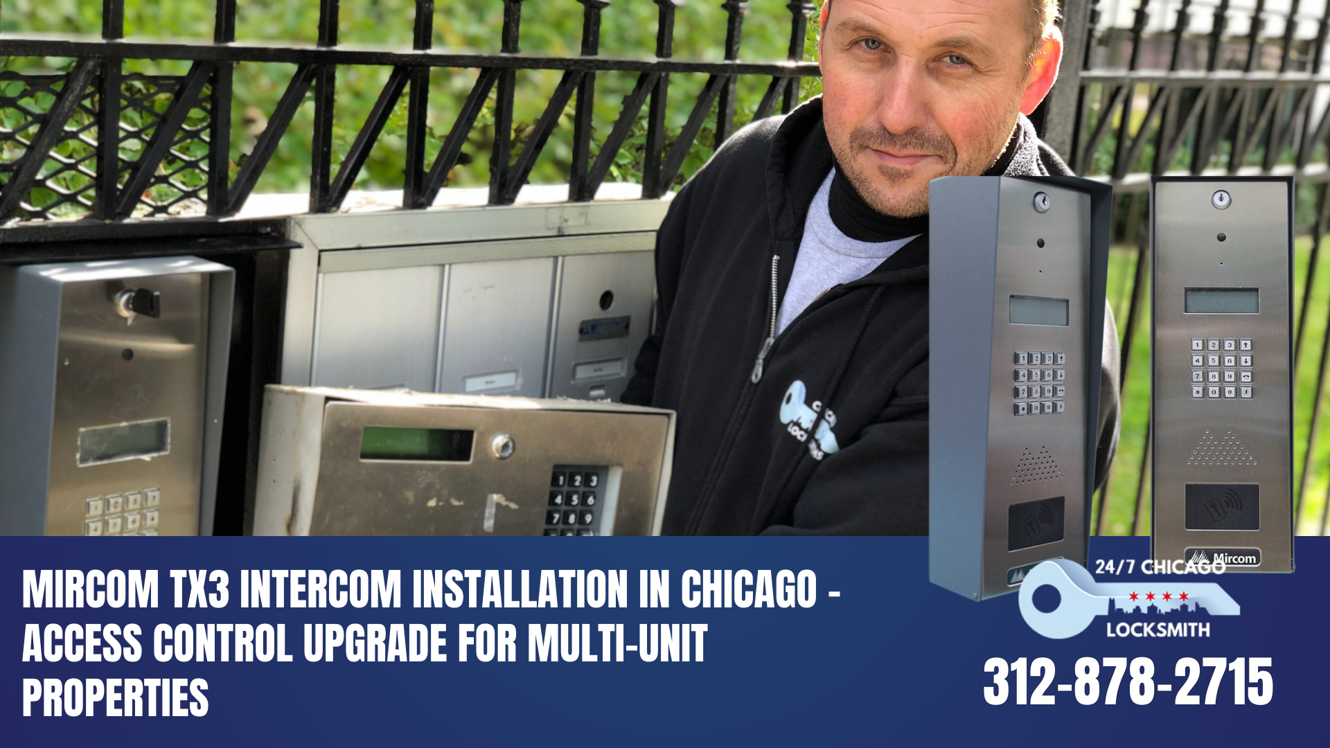 Mircom TX3 Intercom Installation in Chicago - Access Control Upgrade for Multi-Unit Properties